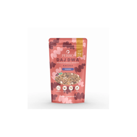 Przysmaki dla psa Perro DAJ DWA Kaczka Trenerki 85g – naturalne nagrody