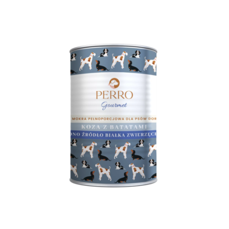 Wet dog food Perro Gourmet Goat with Sweet Potatoes 400 g – natural premium diet for adult dogs