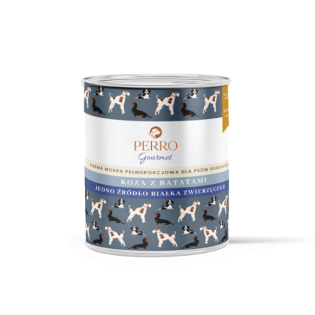 Karma mokra dla psa Perro Gourmet Koza z Batatami 800 g – naturalna dieta premium