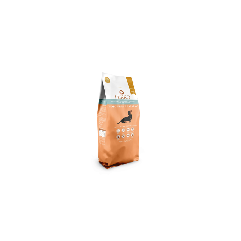 Dry dog food Perro Beef with Sweet Potatoes 3 kg – for small breeds