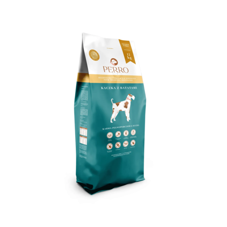 Dry dog food Perro Duck with Sweet Potatoes 12 kg – for medium  large breed dogs