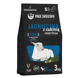 Karma sucha dla psa Paka Zwierzaka Jagnięcina z cukinią "S" 3 kg – dla małych ras