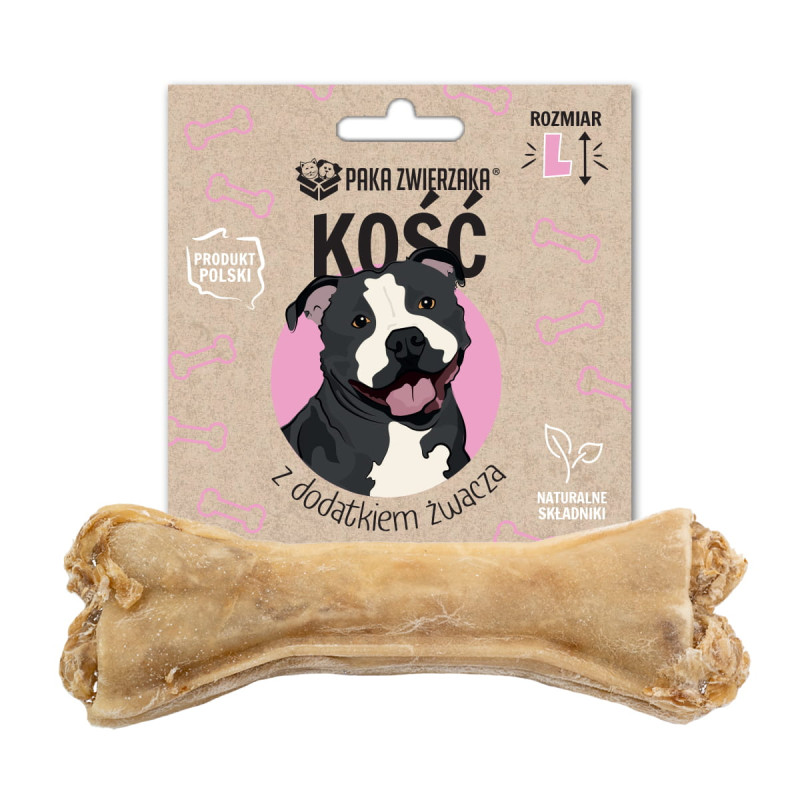 Przysmak dla psa Paka Zwierzaka – Kość ze żwaczem L (13,5 cm)