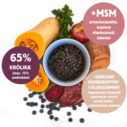 SlowDog Cold Pressed Rabbit 3 kg – natural hypoallergenic dog food | Pupilowa Kraina