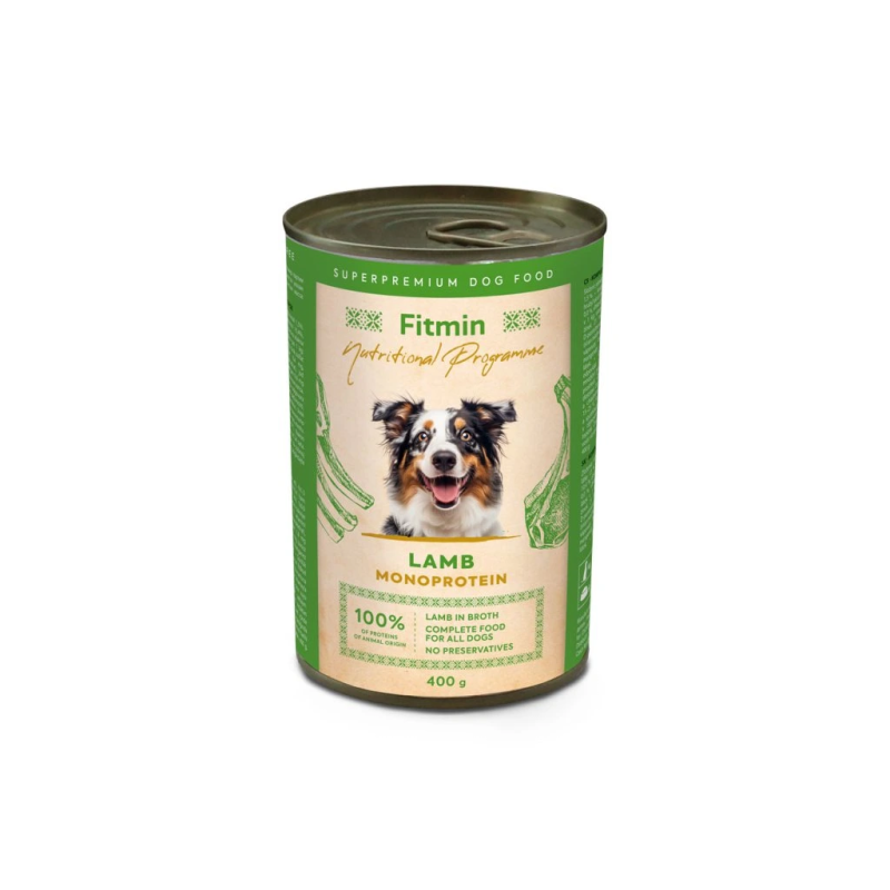 Fitmin Program Lamb 400 g – Natural Wet Dog Food