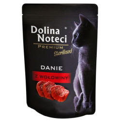 Wet cat food Dolina Noteci Sterilised beef 85 g – diet for neutered cats