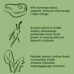 Ziwi Peak Steam  Dried Jagnięcina z Zielonymi Warzywami – naturalna karma sucha dla psa