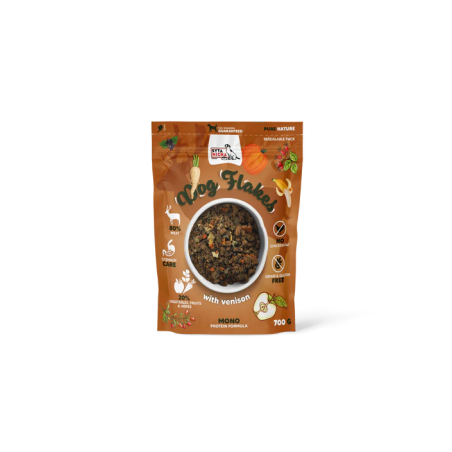 Syta Micha Dog Flakes suszona dziczyzna 700g – sucha karma w płatkach dla psa