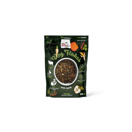 Syta Micha Dog Flakes suszona jagnięcina 700g – sucha karma w płatkach dla psa