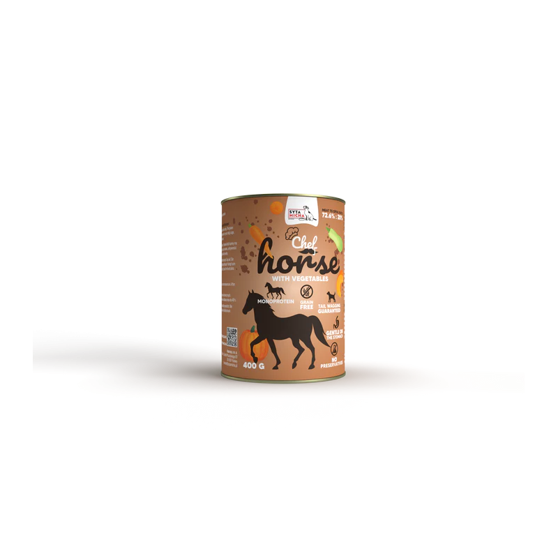Syta Micha horse with vegetables 400g – hypoallergenic wet dog food