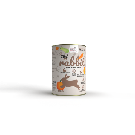Syta Micha rabbit with vegetables 400g – natural wet dog food