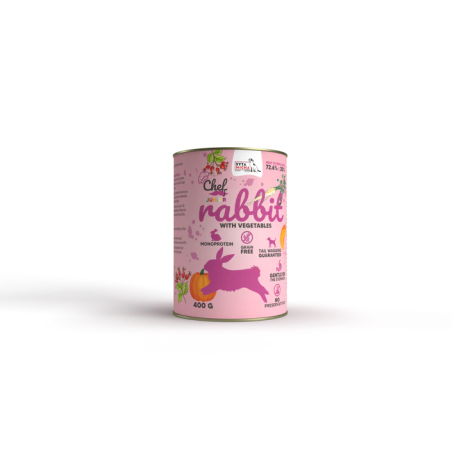 Syta Micha Królik z warzywami JUNIOR 400g – karma mokra dla szczeniąt