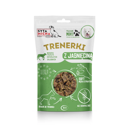 Syta Micha Trenerki z jagnięciną 80g – przysmaki treningowe dla psa