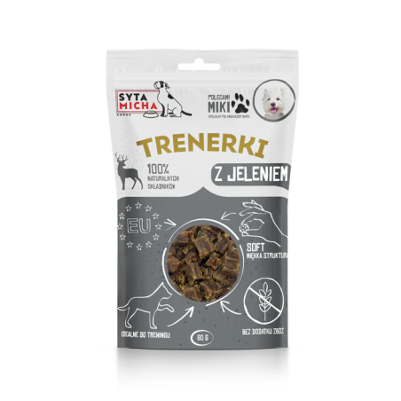Syta Micha Trenerki z jeleniem 80g – przysmaki treningowe dla psa