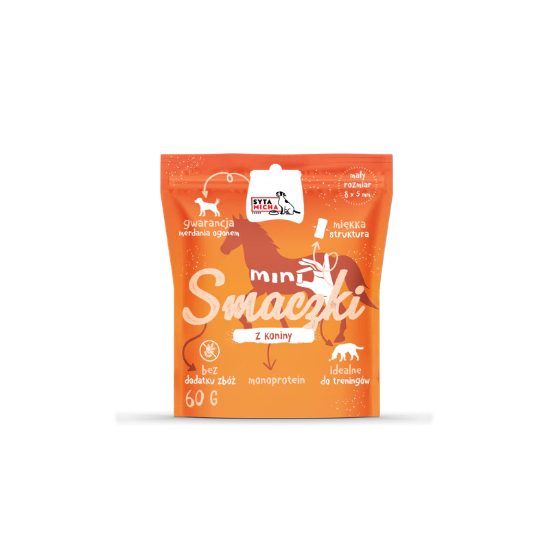 Syta Micha Mini smaczki z koniny 60g – hipoalergiczne przysmaki dla psa