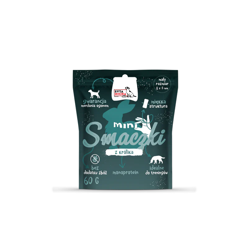 Syta Micha Mini smaczki z królikiem 60g – hipoalergiczne przysmaki dla psa