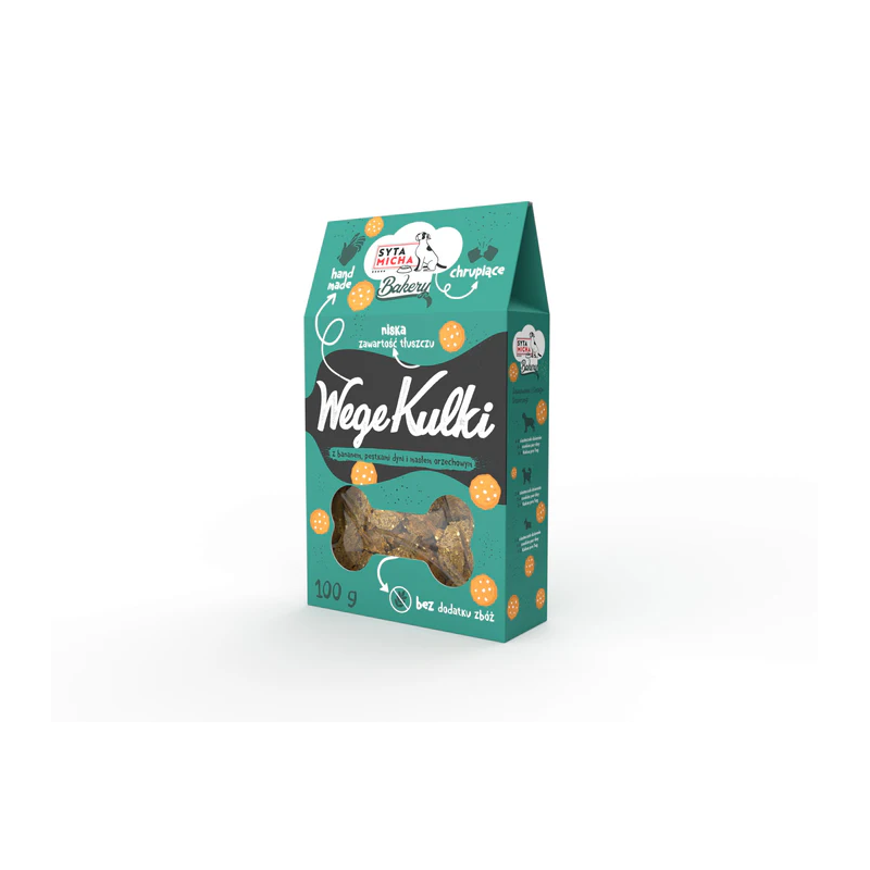 Syta Micha baked veggie balls 100g – plant-based dog treats