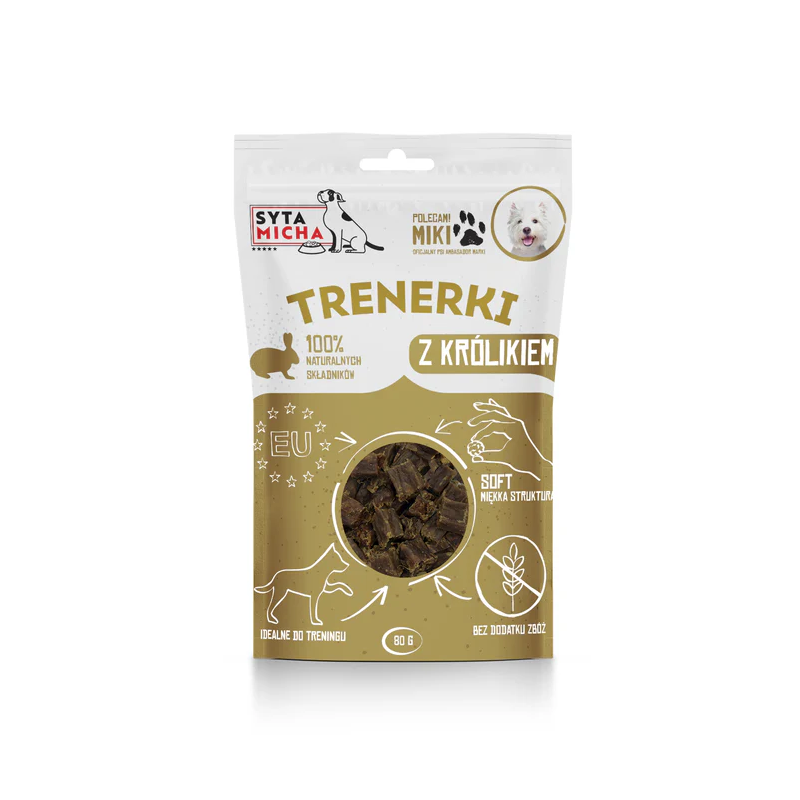 Syta Micha Trenerki z królikiem 80g – przysmaki treningowe dla psa