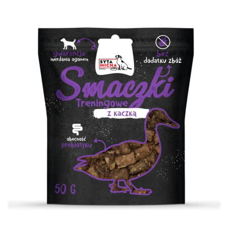 Syta Micha smaczki treningowe z kaczką 50g – przysmaki dla psa