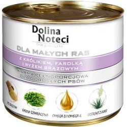 Dolina Noteci Premium królik z fasolką 185g – karma mokra dla psa
