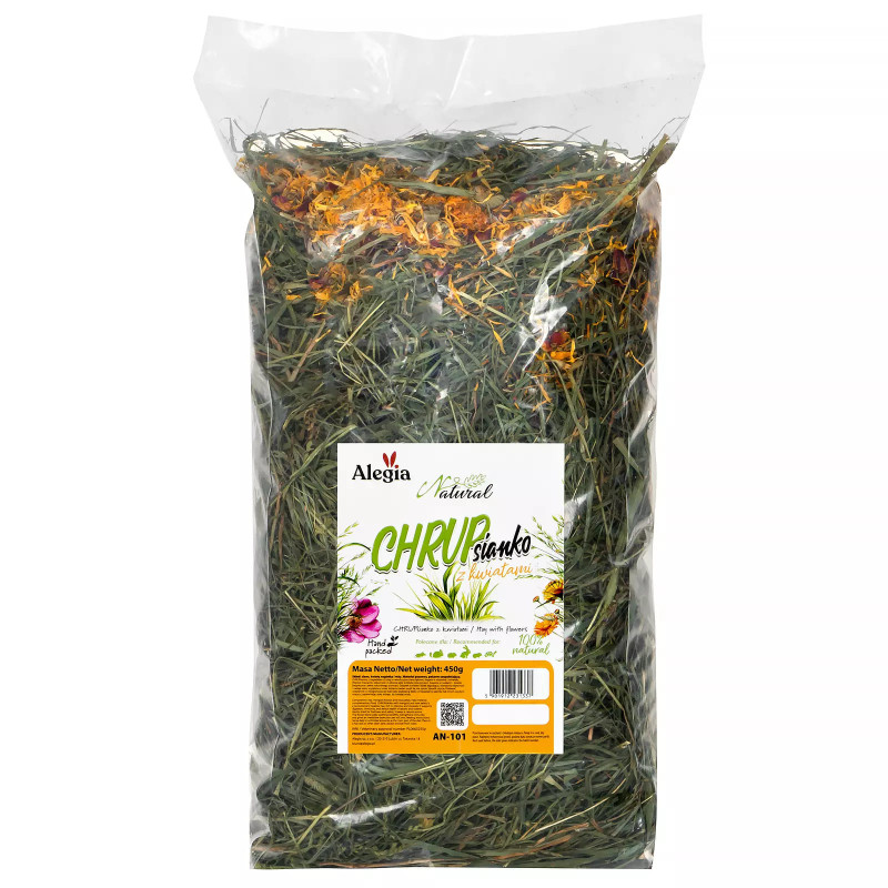 Alegia Natural CHRUPsianko with flowers 450g – small pet treat