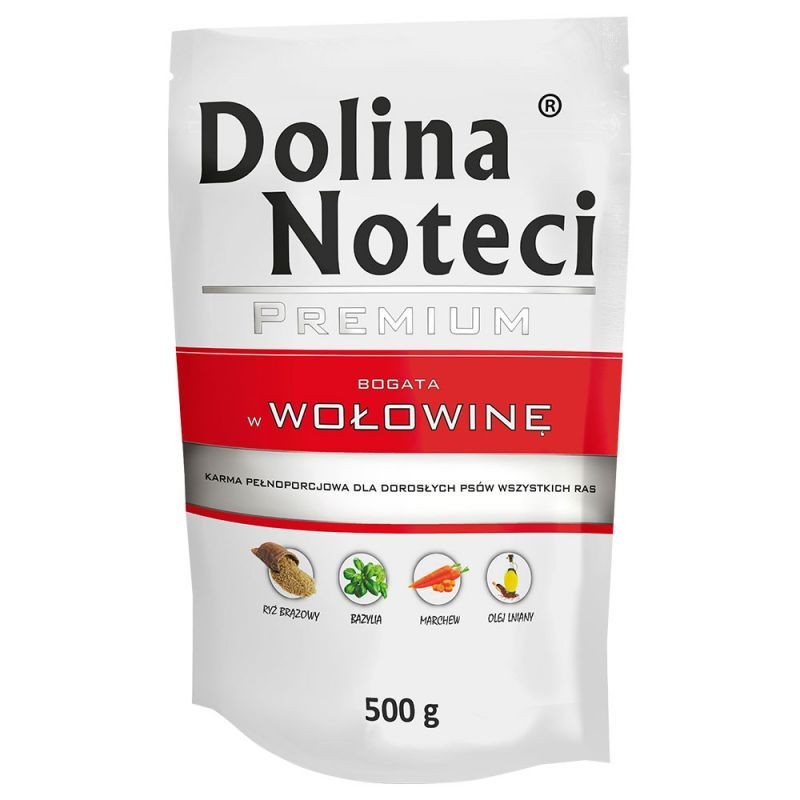 Dolina Noteci Premium bogata w wołowinę 500g – karma mokra dla psa