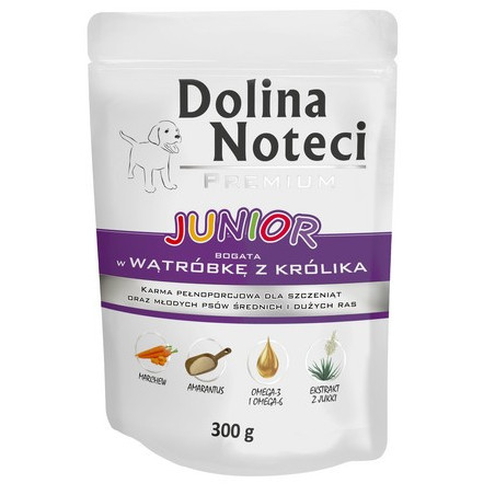 Dolina Noteci Premium Junior rich in rabbit liver 300g – wet puppy food