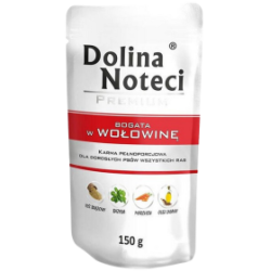 Dolina Noteci Premium bogata w wołowinę 150g – karma mokra dla psa