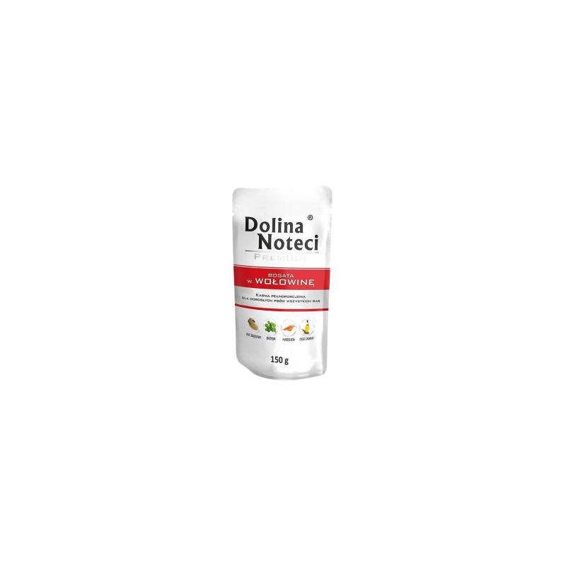 Dolina Noteci Premium bogata w wołowinę 150g – karma mokra dla psa