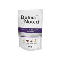 Dolina Noteci Premium królik z żurawiną 500g – karma mokra dla psa