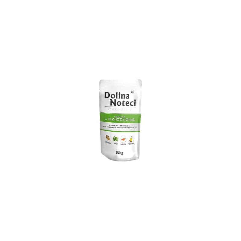 Dolina Noteci Premium bogata w dziczyznę 150g – karma mokra dla psa
