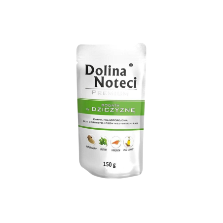 Dolina Noteci Premium bogata w dziczyznę 150g – karma mokra dla psa