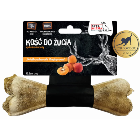 Syta Micha kość do żucia z jeleniem i morelą 13,5 cm – przysmak dla psa