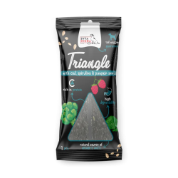 Syta Micha trójkąt do żucia dorsz z jeleniem i spiruliną 2 szt. – przysmak dla psa