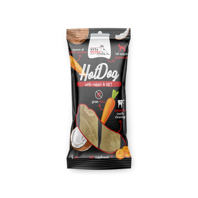 Syta Micha chew hot dog rabbit with MCT 2 pcs – dog treat