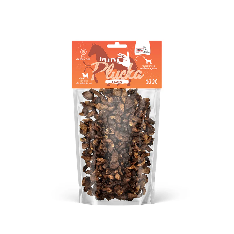 Syta Micha mini płucka z koniny 100g – naturalny przysmak dla psa