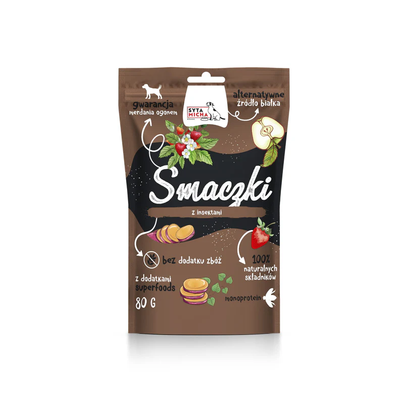Syta Micha insect-based dog treats 80g – natural treats