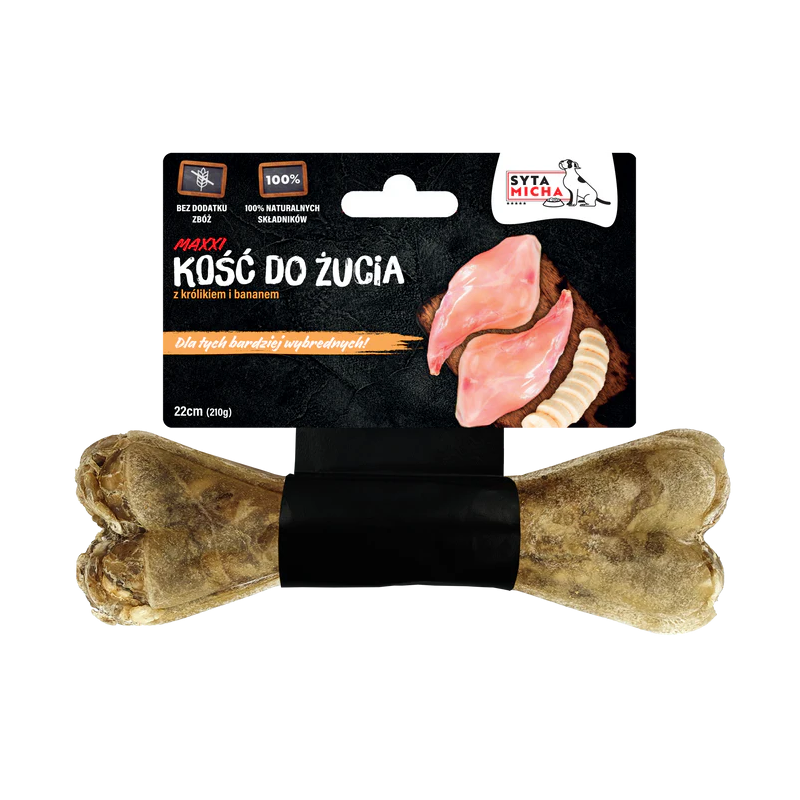 Syta Micha MAXXI kość do żucia dla wybrednych psów 22 cm – przysmak dla psa
