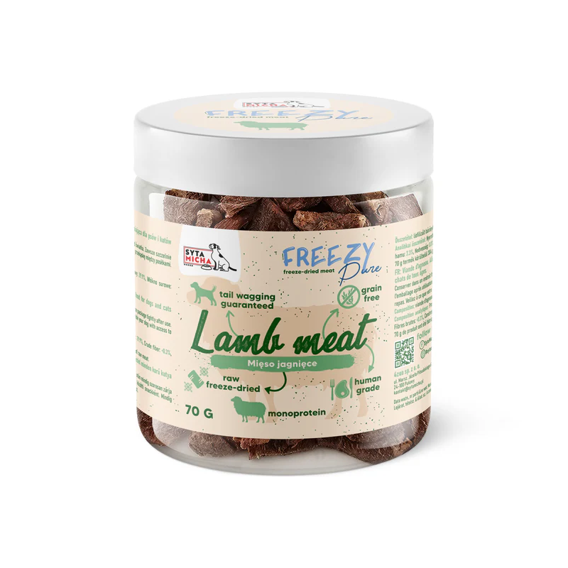 Syta Micha FREEZY Pure freeze-dried lamb meat 70g – dog treats