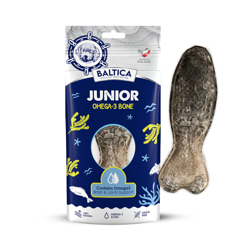 Baltica EX Kość Junior Omega-3 Bone – przysmak do żucia dla młodych psów