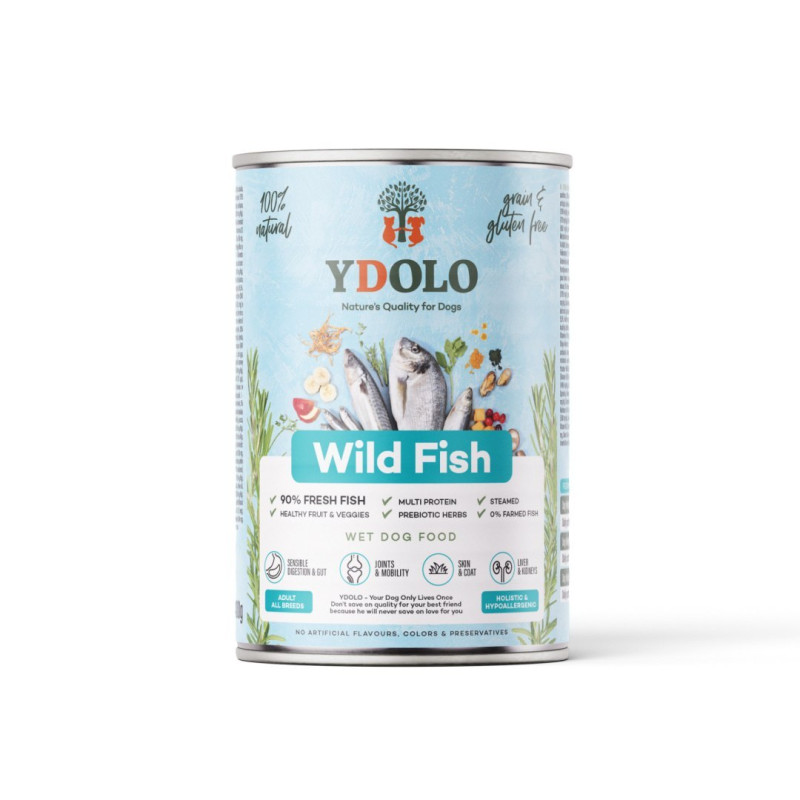 YDOLO Wild Fish 400 g – wet dog food with marine fish