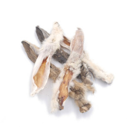 Best Dog rabbit ear with fur 200 g – natural dog treat