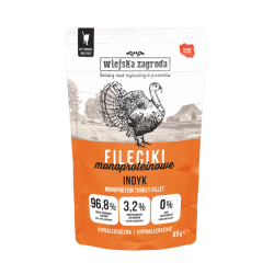 Wiejska Zagroda Turkey Fillets 85 g – wet food for adult cats 