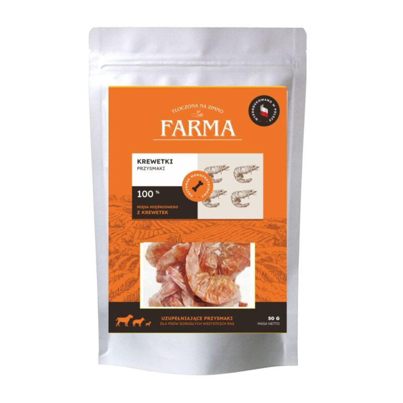 Farma Pies dried shrimp 50 g – natural dog treat