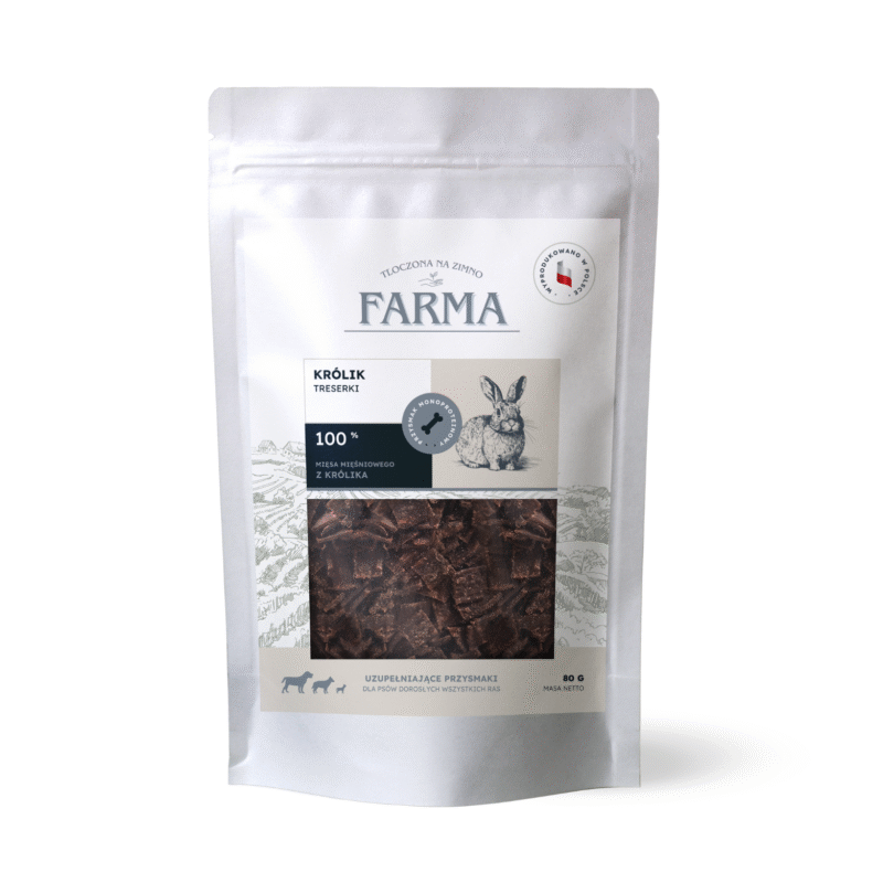 Farma Pies rabbit trainers 80 g – natural dog training treats