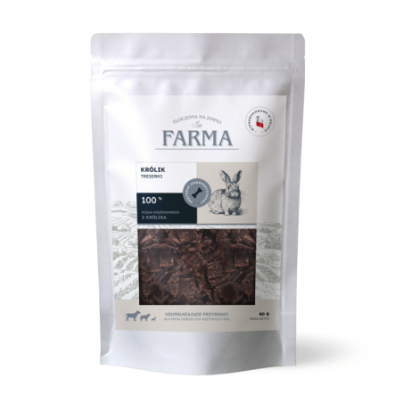 Farma Pies rabbit trainers 80 g – natural dog training treats
