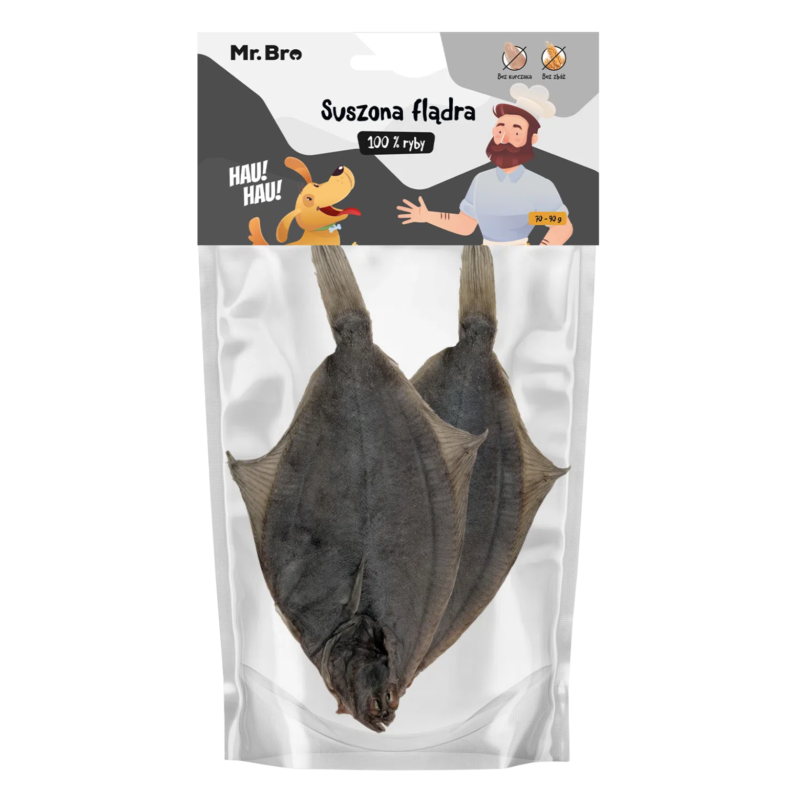 Mr.Bro dried flounder 2 pcs – natural fish dog treat