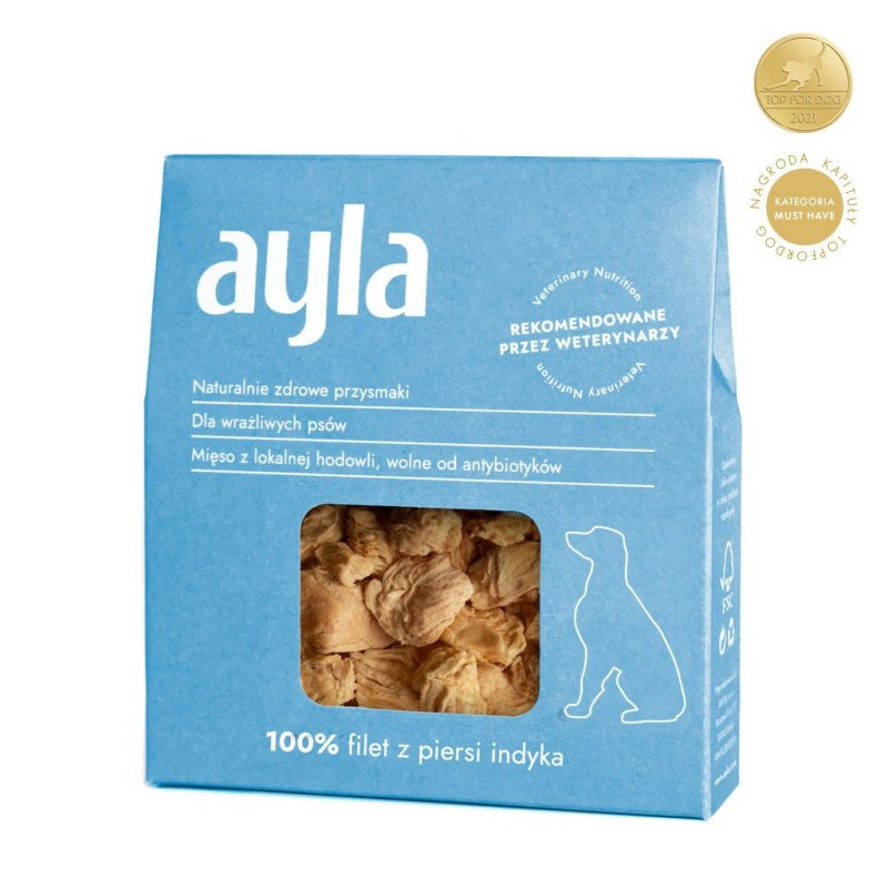 Ayla Filet z piersi indyka liofilizowany 28 g – naturalny przysmak dla psa