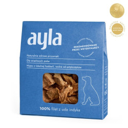 Ayla Filet z uda indyka 28 g – naturalny przysmak dla psa