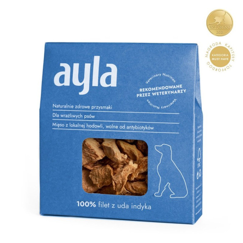 Ayla Filet z uda indyka 28 g – naturalny przysmak dla psa
